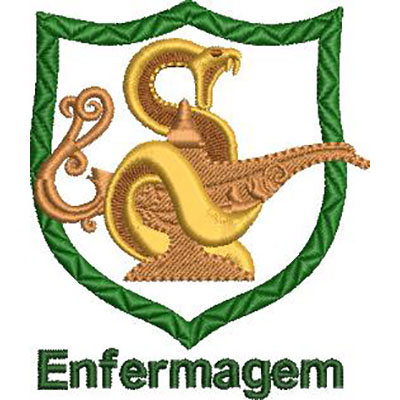 Matriz de matriz Matriz De Bordado Escudo Enfermagem 13