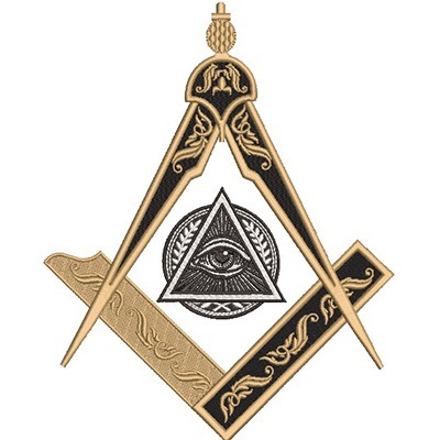 Matriz de matriz Matriz De Bordado Símbolo Maçonaria 8