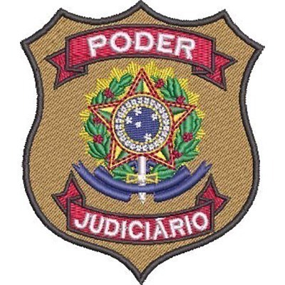 Matriz de matriz Matriz De Bordado Escudo Do Poder Judiciário