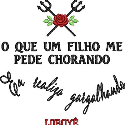 Matriz de matriz Matriz De Bordado Loroyê Exú 3