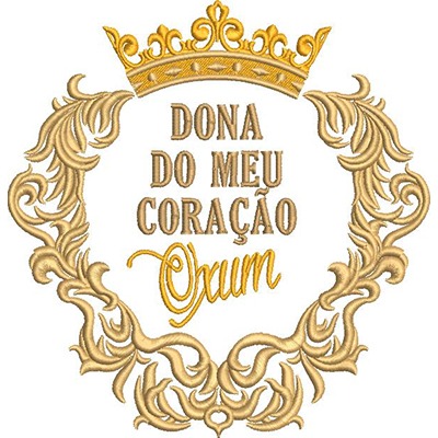 Matriz de matriz Matriz De Bordado Dona Do Meu Coração Oxum