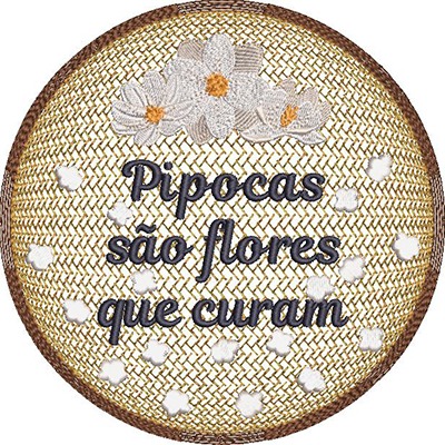 Matriz de matriz Matriz De Bordado Pipocas São Flores Que Curam 1