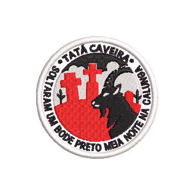 Matriz de matriz Matriz De Bordado Patch Exú Tatá Caveira