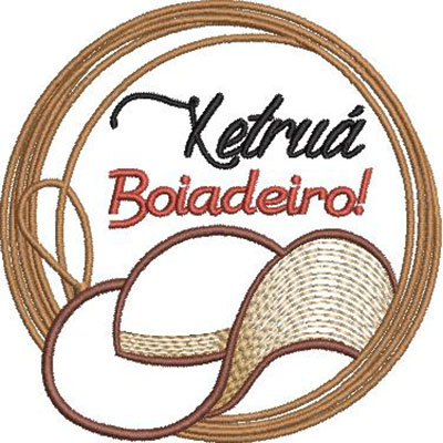 Matriz de matriz Matriz De Bordado Xetruá Boiadeiro 10 Cm