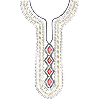 Matriz de matriz Matriz De Bordado Gola Camisú Txai Povos Originários 3