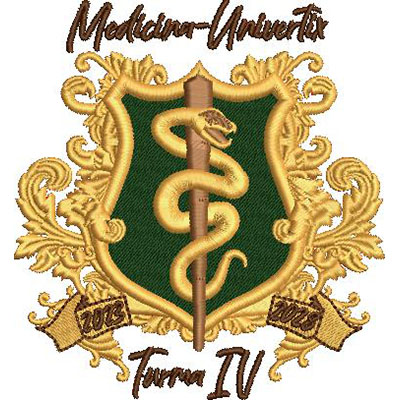 Matriz de matriz Matriz De Bordado Escudo Medicina Univertix Turma Iv