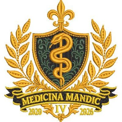 Matriz de matriz Matriz De Bordado Escudo Turma 4 Medicina Mandic