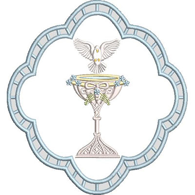 Matriz de matriz Matriz De Bordado Pia Batismal Moldura De Rechilieu