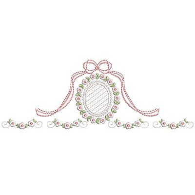 Matriz de matriz Matriz De Bordado Moldura Delicada Com Laço 9