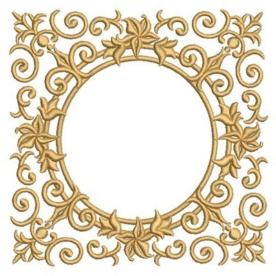 Matriz de matriz Matriz De Bordado Moldura Real 2