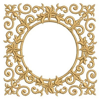 Matriz de matriz Matriz De Bordado Moldura Real 3