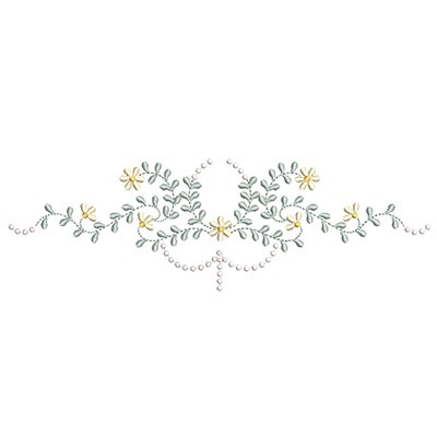 Matriz de matriz Matriz De Bordado Moldura Floral Delicada 26