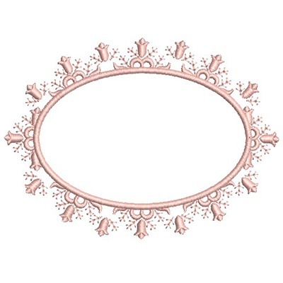 Matriz de matriz Matriz De Bordado Moldura Floral Delicada 27