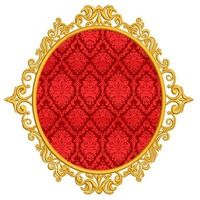 Matriz de matriz Matriz De Bordado Medalha Grande Aplicada
