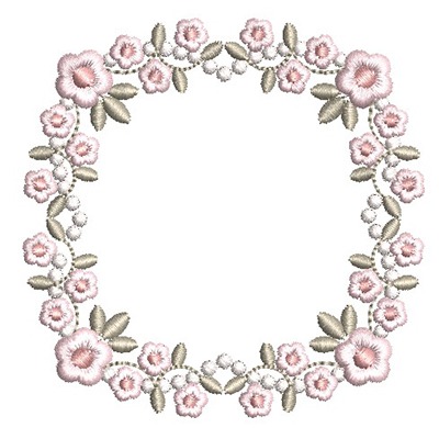 Matriz de matriz Matriz De Bordado Moldura Floral Cute 11