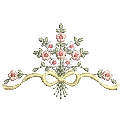 Matriz de matriz Matriz De Bordado Bouquet Com Laço 7