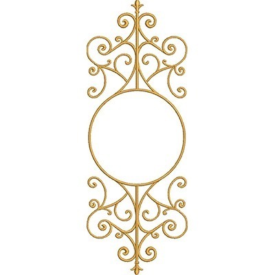 Matriz de matriz Matriz De Bordado Moldura Arabesco Decorado 2
