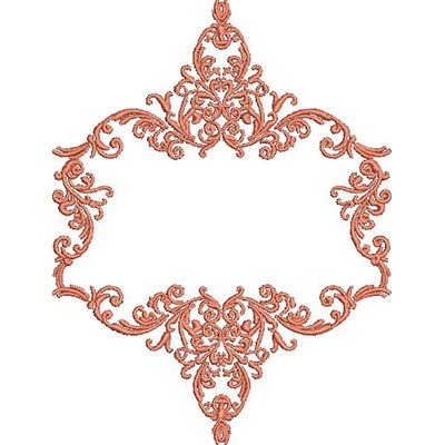 Matriz de matriz Matriz De Bordado Moldura Provençal 289