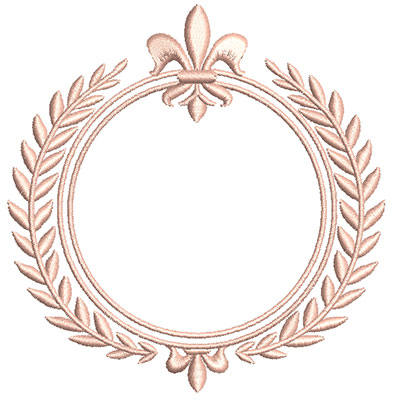 Matriz de matriz Matriz De Bordado Moldura Acácias Flor De Lis