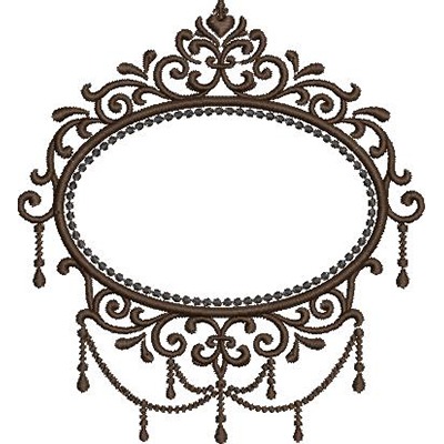 Matriz de matriz Matriz De Bordado Moldura Provençal 291
