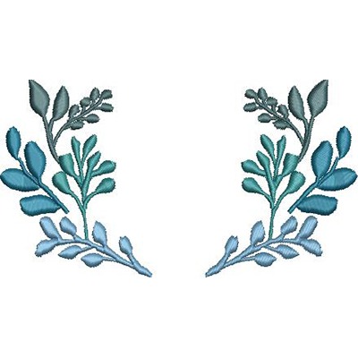 Matriz de matriz Matriz De Bordado Moldura De Folhagens