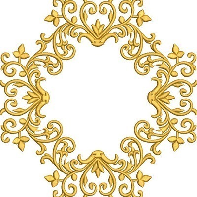 Matriz de matriz Matriz De Bordado Moldura Barroca 34