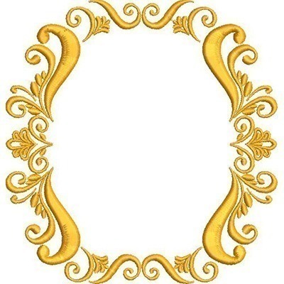 Matriz de matriz Matriz De Bordado Moldura Provençal 304
