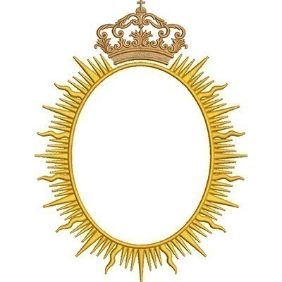 Matriz de matriz Matriz De Bordado Moldura Religiosa 26
