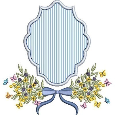 Matriz de matriz Matriz De Bordado Moldura Floral 74