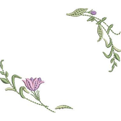 Matriz de matriz Matriz De Bordado Moldura Floral 79