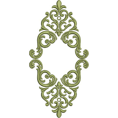 Matriz de matriz Matriz De Bordado Moldura Barroca 42