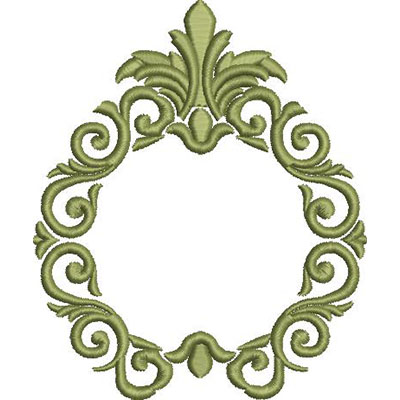 Matriz de matriz Matriz De Bordado Moldura Barroca 43