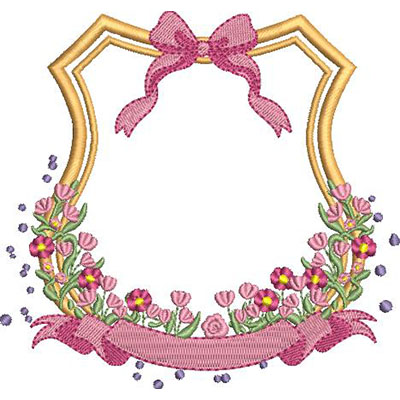 Matriz de matriz Matriz De Bordado Moldura Floral Mini Tulipas