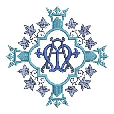Matriz de matriz Matriz De Bordado Moldura Mariana 24