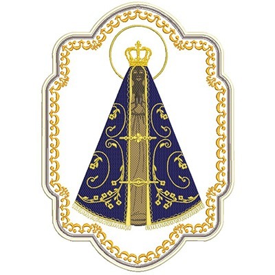 Matriz de matriz Matriz De Bordado Nossa Senhora Aparecida Para Estandarte