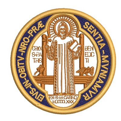 Matriz de matriz Matriz De Bordado Medalha São Bento Verso 9 Cm 5
