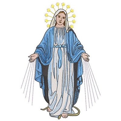 Matriz de matriz Matriz De Bordado Nossa Senhora Das Graças 22 Cm