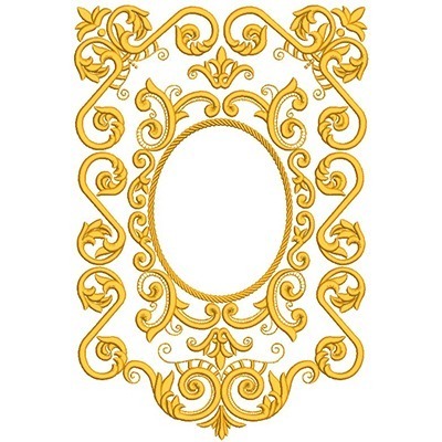 Matriz de matriz Matriz De Bordado Moldura Para Estandarte 38 Cm