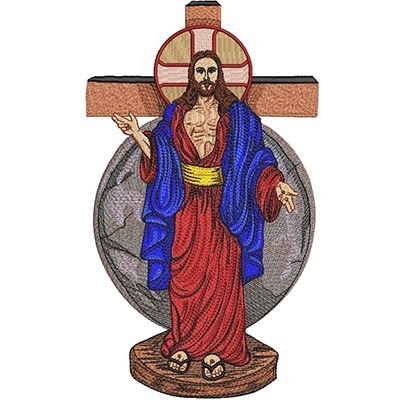 Matriz de matriz Matriz De Bordado Jesus Da Santa Chagas 29 Cm