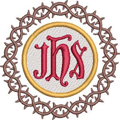 Matriz de matriz Matriz De Bordado Coroa De Espinhos Jesus Salvador