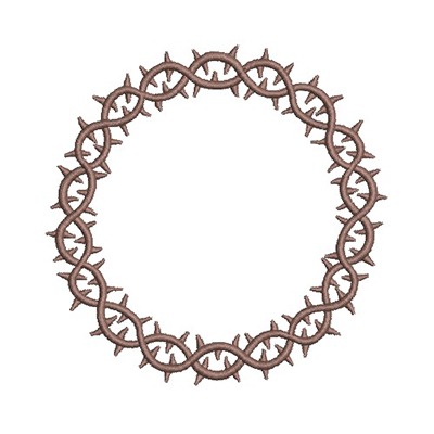 Matriz de matriz Matriz De Bordado Coroa De Espinhos 8 Cm