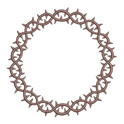 Matriz de matriz Matriz De Bordado Coroa De Espinhos 12 Cm