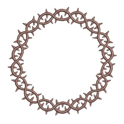 Matriz de matriz Matriz De Bordado Coroa De Espinhos 10 Cm