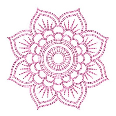 Matriz de matriz Matriz De Bordado Mandala 27