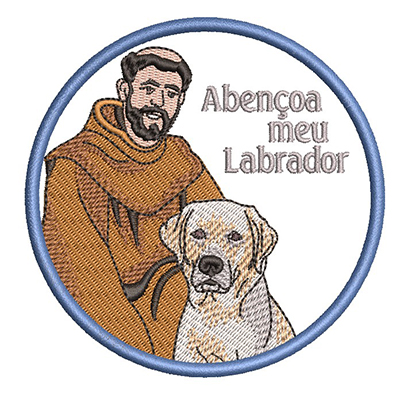 Matriz de matriz Matriz De Bordado São Francisco Abençoe Meu Labrador