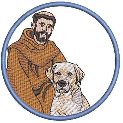 Matriz de matriz Matriz De Bordado São Francisco Abençoe Meu Labrador 2