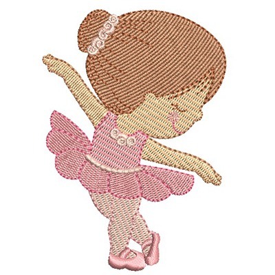 Matriz de matriz Matriz De Bordado Bailarina Cute 2