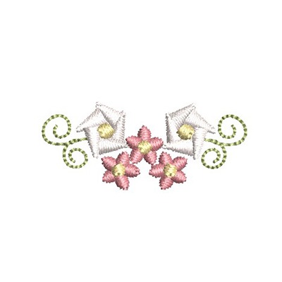 Matriz de matriz Matriz De Bordado Arranjo De Florzinhas Pequenas 7