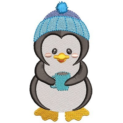 Matriz de matriz Matriz De Bordado Pinguim Menino 4