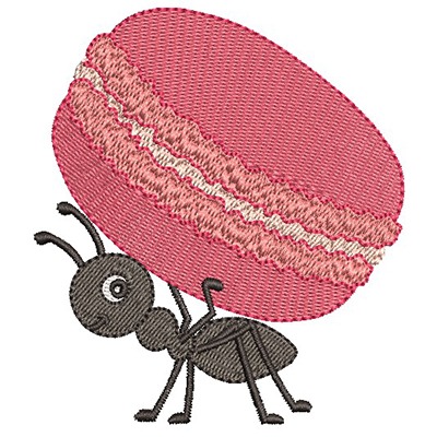 Matriz de matriz Matriz De Bordado Formiga Carregadeira Macarons